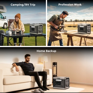 Được xếp hạng hàng đầu pin Lithium khẩn cấp 2400W 2500W 5000W Trạm điện dự phòng di động với tấm pin mặt trời - Product Image 5