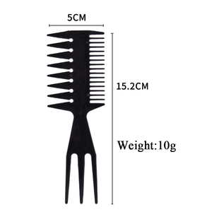 Bán Buôn Biểu Tượng Tùy Chỉnh Người Đàn Ông Tạo Kiểu Tóc Lược Chuyên Nghiệp Cắt Tóc Lược Nhựa Chống Tĩnh Điện Rộng Và Tốt Răng Tóc Lược - Product Image 2