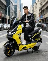 Moto électrique pour adultes, haute vitesse, longue portée, scooter électrique 2000W pour les trajets quotidiens et la livraison de marchandises