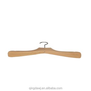 Bán buôn sồi khách sạn gỗ giặt biểu tượng tùy chỉnh không trượt bằng gỗ phù hợp với áo rộng vai móc váy áo sơ mi quần áo móc - Product Image 6