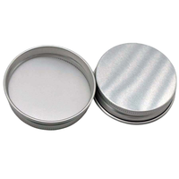 Bouchons à vis en aluminium personnalisables de 56 mm avec ouverture dédiée, couvercles métalliques pour pots de soins corporels (gommage corporel et crème pour les mains)