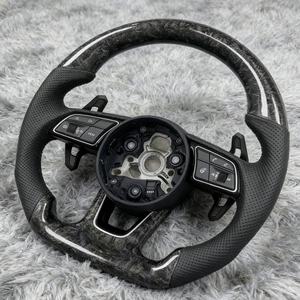 Volant en fibre de carbone de qualité supérieure pour <span class=keywords><strong>Audi</strong></span> C7 C8 B8.5 B9 S3 S4 S5 S6 S7 S8 R8 TTS TT B8 A4 Series - Vente flash - Product Image 2