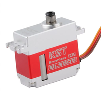 Servo Digital HV Sin Escobillas KST BLS505 con Doble Rodamiento de Bolas, Actuador de Alta Velocidad y Bajo Ruido para Helicóptero RC 500 con Control Cíclico