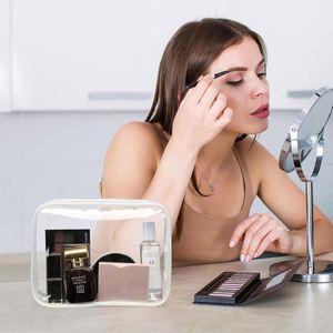 Neceser de Viaje para Artículos de Aseo, Aprobado por la TSA, con Cierre, Impermeable, Transparente, para Cosméticos, con su Logotipo - Product Image 6