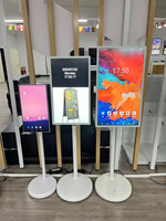 BOE 32-Inch Digital Poster Smart Touch Screen Tablet Android OS Indoor Full HD untuk Home Theater, Konferensi, dan Penunjuk Arah, Dapat Digunakan dalam Ruangan