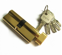 Cylindre de serrure de porte en laiton brossé nickel haute sécurité Double profil ouvert avec goupilles antivol