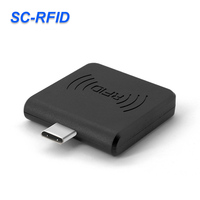 Lector de Tarjetas RFID para Teléfono Android de 13.56mhz, Interfaz Tipo-C, Lector de Tarjetas NFC Sin Contacto, Lector de Tarjetas IC Portátil, Venta Caliente en Fábrica