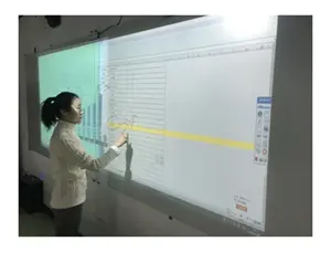 Tecnologia de toque a laser de tela grande, quadro branco interativo portátil de 40-100 polegadas, toque de dedo