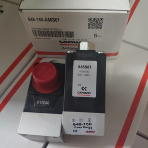 โซลินอยด์วาล์ว Camozzi รุ่น 648-150 110V DC 2 ตำแหน่ง 3 ทาง แรงดันสูงสุด 8 บาร์ - Product Image 1