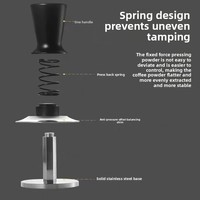 Distributeur de café réglable en acier inoxydable 304 avec échelle, force constante, presse équilibrée, outil de niveau barista pour espresso