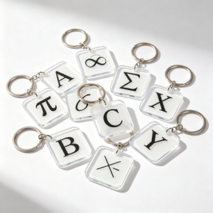 Wholesale Transparent Acrylic Keychains UV Printing <b>Custom</b> Shape <b>Key</b> <b>Ring</b> for Advertising - Product Image 2