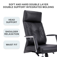 Chaise de chef en cuir de haute qualité Chaise de bureau pivotante de luxe