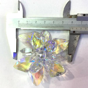 Хрустальная обувь Золушки на высоком каблуке, Цветочная Пряжка для свадебной обуви, волшебные стеклянные аксессуары для обуви, аксессуары для обуви, хрустальные Fl - Product Image 5