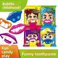Bonbons fantaisie en gros d'usine, bonbons gélifiés amusants en forme de lèvres et de dents, saveurs de fruits assorties, friandises pour fêtes d'enfants