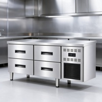 Réfrigérateurs de base pour chefs d'hôtels et restaurants, avec tiroirs, refroidissement par air, vitrine réfrigérée pour salades, congélateur