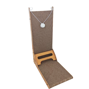 L形壁挂式猫抓挠器宠物用品耐磨家具保护猫玩具 - Product Image 1