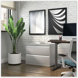 Alera Light Gray 2-Drawer Lateral <b>File</b> 36\" X 18.63\" X 28\" 2 Legal/Letter-Size <b>File</b> Drawers Metal Material - Product Image 1
