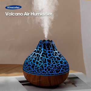Humidificador de aire volcán ultrasónico de 300ml, Mini difusor de humidificador portátil volcánico para dormitorio - Product Image 2