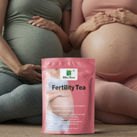 Thé de fertilité personnalisé OEM pour femmes, détoxifiant, stimulant utérin, mélange d'herbes, plantes, natto et rose