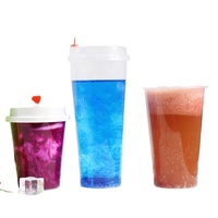 PP Injection Tasses 15 Ml Cornue Eau Potable 32Oz Boba Thé 30Ml PP En Plastique Tasse