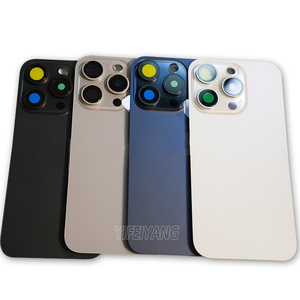 Cubierta trasera de repuesto para chasis de puerta trasera de cristal de batería para 15 15 Pro <span class=keywords><strong>Plus</strong></span> Max marco bisel Placa de Metal - Product Image 3