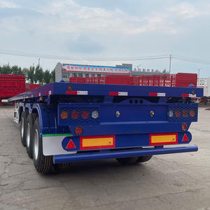 Semirremolque <span class=keywords><strong>de</strong></span> Plataforma Plana <span class=keywords><strong>de</strong></span> <span class=keywords><strong>Tres</strong></span> <span class=keywords><strong>Ejes</strong></span> y 60t en Venta - Product Image 4