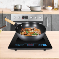 Plaque chauffante électrique à commande tactile de 1500 watts avec fonction de verrouillage enfant cuisinière à induction simple Portable