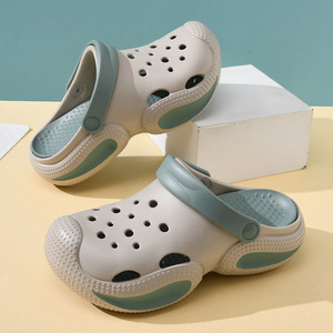 Men's Summer <b>Clogs</b> Thick Soled Non Slip EVA Closed Toe Beach Outdoor Sandals Size 36-45 White Black Gray Misty Blue - Product Image 2