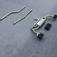 Système d'échappement pour BMW X3 G01 2.0T avec double système Valvetronic 4 sorties CatBack, tuyaux d'échappement polis en acier inoxydable SS304