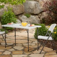 Kunststoff-Metall Moderner Klappbarer Esszimmerstuhl mit Edelstahlrahmen für Outdoor-Events, Partys, Wohnzimmer & Esszimmer