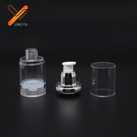 Emballage cosmétique, flacon pulvérisateur en plastique 30ml 50ml 80ml 100ml, vide pour flacon pompe sans air, lotion, forme ronde