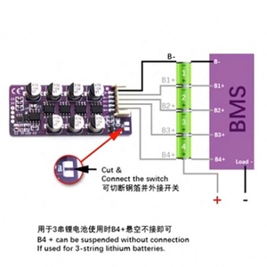3S4S 5S6S แบตเตอรี่ลิเธียม แผงบาลานซ์แบบแอคทีฟแบบคาปาซิทีฟกระแสสูง การถ่ายโอนพลังงาน ความแม่นยำสูง ความร้อนต่ำ - Product Image 3