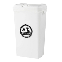 Récipient hermétique en plastique pour nourriture pour animaux de compagnie (chats et chiens) avec couvercle