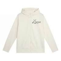 Veste de sport pour homme Jaoon, à capuche, unie, zippée, en coton/polyester, tricotée, pour l'hiver, séchage rapide, extra