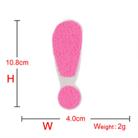 Vente en gros 10.8cm de haut 3D coloré Chenille coupe à chaud fer sur sport patchs A-Z lettres patchs pressés à chaud