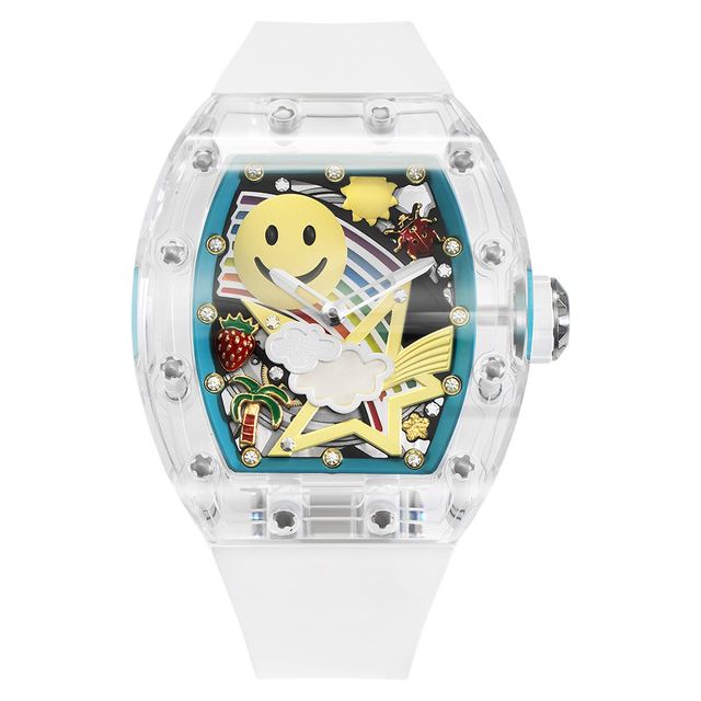 New Design Automatic Mechanical Watch, Transparent Sapphire Crystal Glass, Luxury Waterproof Mechanical Wristwatch, Custom OEM L