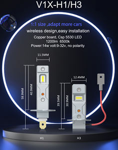 Gran oferta H3 bombilla de faro LED 30W 3400LM 6000K Plug and Play mismo diseño que la bombilla de faro HID para coche Universal - Product Image 6