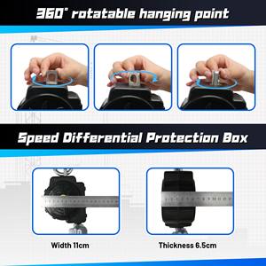 Guangjia automatisch hoofdslot van aluminiumlegering, bergbeklimmen, rotsklimmen, werken op grote hoogte, grote haak - Product Image 4