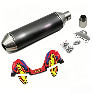 Tubo de Escape para Motocicleta de 470 mm de Longitud y 51 mm de Diámetro de Entrada, Silenciadores FMF 4T con Soporte, Universales para Motocicletas, Motocross, Scooters, Escape <span class=keywords><strong>Moto</strong></span> - Product Image 5