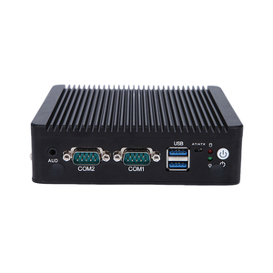 工业迷你电脑无风扇M.2无线双网络6USB高清-MI DP MSATA支持Win10 Win11 Linux N2840 J1800 J1900纳米迷你电脑 - Product Image 1