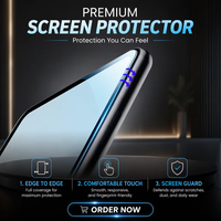 Film de protection d'écran anti-traces de doigts Type-C pour iPhone 17 Pro Max, alignement guidé, souple, anti-rayures, PET 0,15 mm, pose rapide