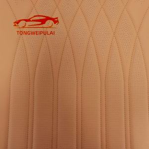 Sandalyeler <span class=keywords><strong>PVC</strong></span> klozet kapağı için özelleştirilebilir otomotiv nefes mikrofiber yastık işlemeli PU TPU döşeme - Product Image 5