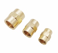 Raccord de tête hexagonale en laiton personnalisé, raccords de tuyauterie féminins en laiton NPT 1/8 "-1"