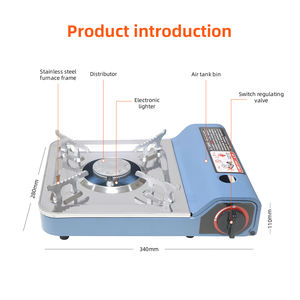 Chine Vente en gros extérieur Barbecue Buffet Camping Cuisinière portable Petite cuisinière à brûleur unique Cuisinière à gaz butane - Product Image 3
