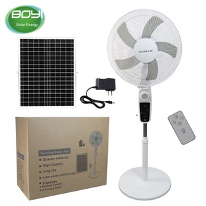 Ventilador Recargable de Plástico con Energía Solar y Batería, con Control Remoto, 16 Pulgadas, 4 Velocidades, Larga Duración, para Uso en Automóviles - Product Image 5
