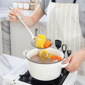 Đồ Dùng Nhà Bếp Đặt Thép Không Gỉ Tất Cả Các Kim Loại Đồ Dùng Nấu Ăn Đặt Chảo Thìa Lò Xo Skimmer Rãnh Thìa - Product Image 6