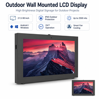 Pantalla LCD Comercial para Exteriores con Vidrio de Alta Transmitancia, Resistente al Polvo y Actualización Remota para Señalización Urbana Inteligente