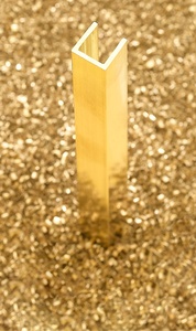 PROFILS FILTO Offre Spéciale en usine Profil en U industriel Montage en laiton Canal en laiton 25X25X25X3 Mm - Product Image 2