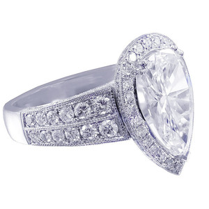 Anello Elegante da Donna con Accento a Goccia, Gioiello Regolabile in Lega, Stile Moderno e Minimalista - Product Image 4
