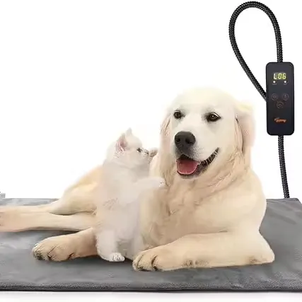 Zamanlayıcı kapalı Pet isıtma pedi ile 6 ayarlanabilir sıcaklık köpek kedi ısıtma pedleri